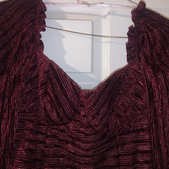 Lulus red velvet dress - Picture 2 of 5